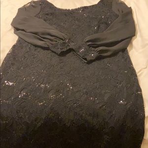 Black sequins dress